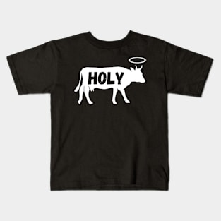 Funny Dairy Farmer Holy Cow Kids T-Shirt